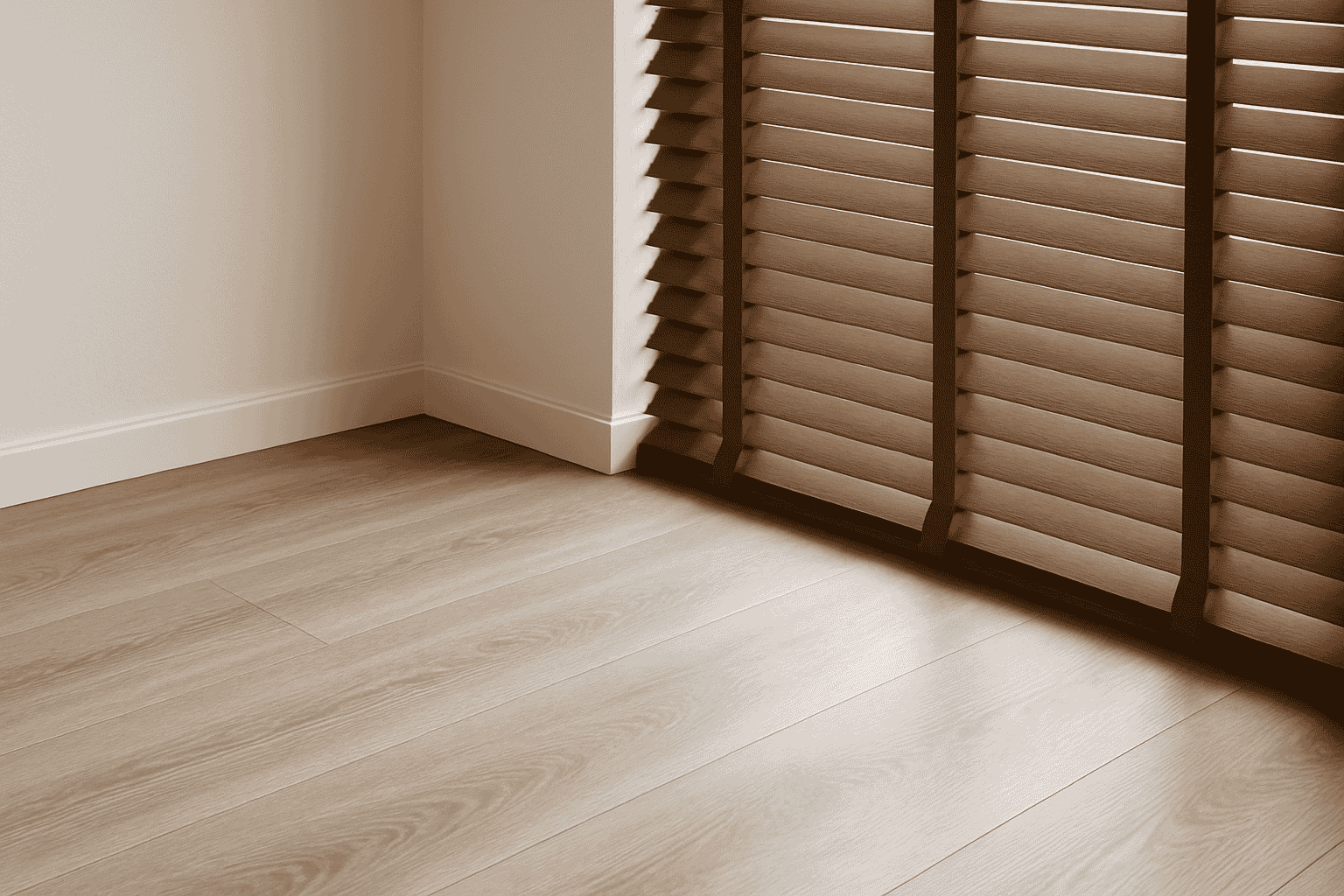 PVC vloer en jaloezieën