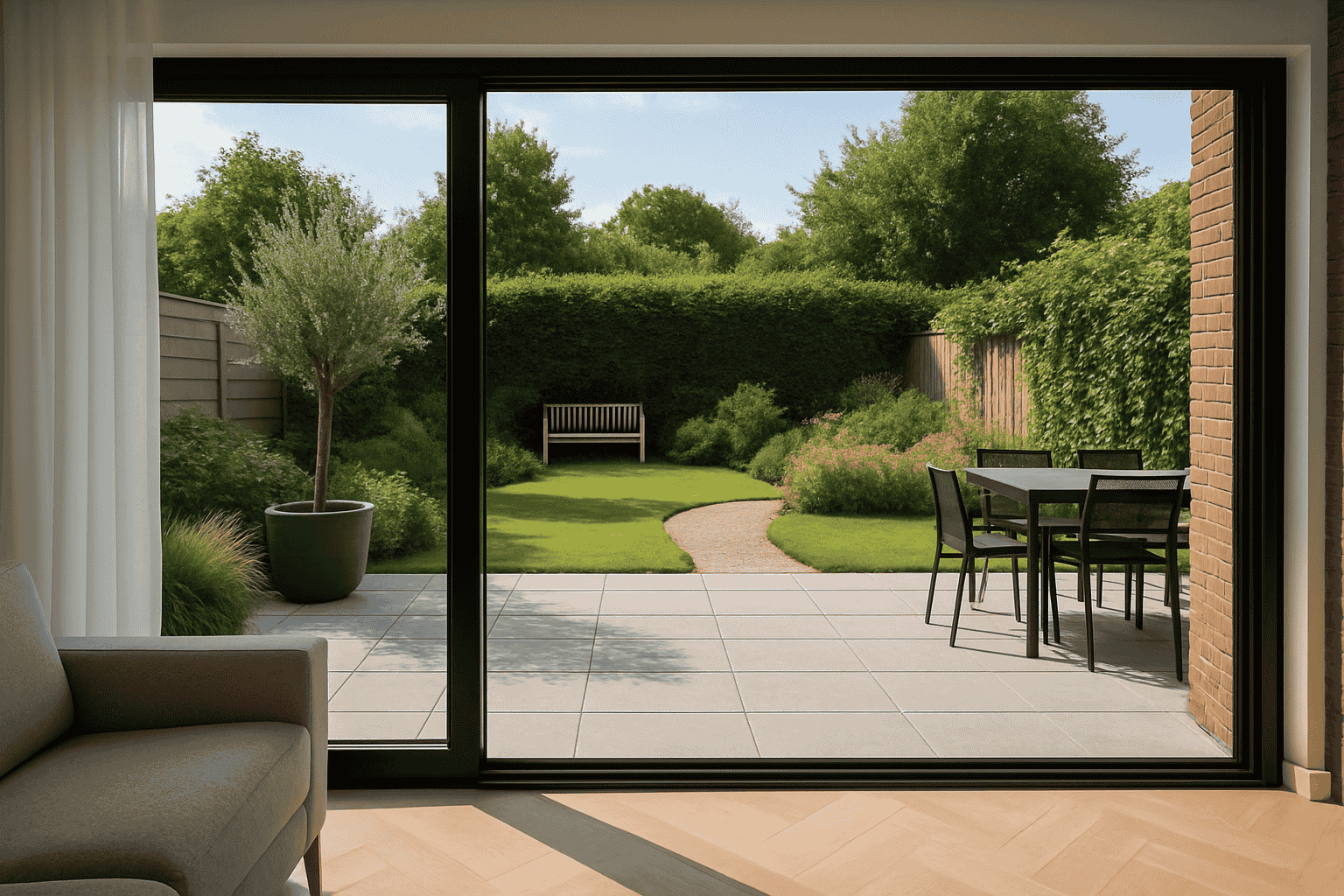 een geheel van huis en tuin