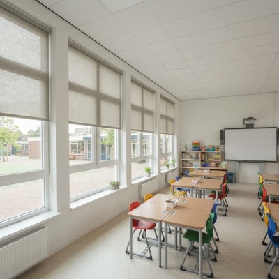 Raamdecoratie voor onderwijs